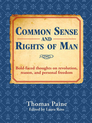 cover image of Common Sense and Rights of Man